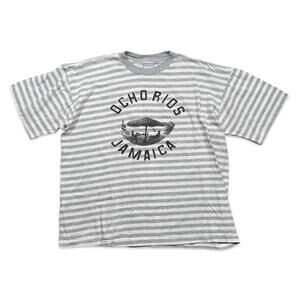 Vintage Ochrios Jamaica Striped Beach Graphic Tee